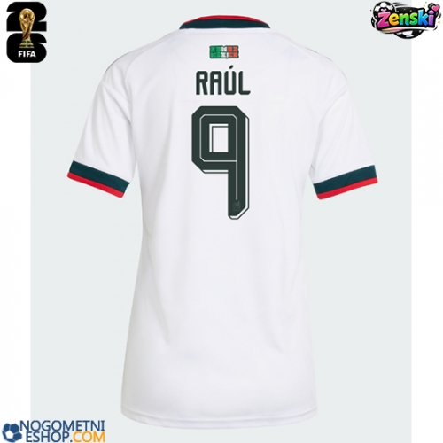 Ženski Nogometni dresi Mehika Raul Jimenez #9 Gostujoči SP 2026 Kratek Rokav
